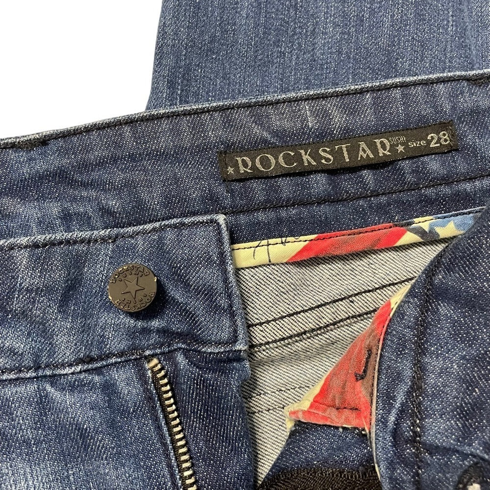 Rockstar Sushi Moto Jeans stretch skinny womens 28 - Picture 13 of 14